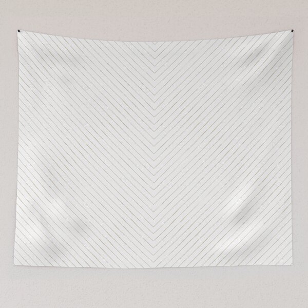 Item preview, Chevron Pencil Sketch Line Art - Snow + Dove designed and sold by Irene Estelle.
