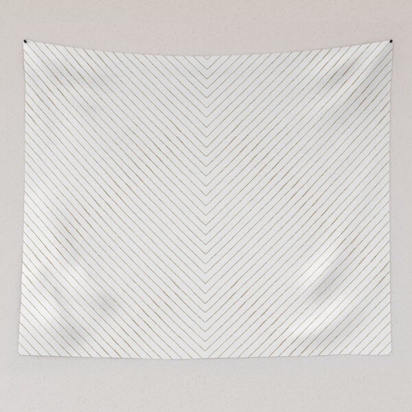 Item preview, Chevron Pencil Sketch Line Art - Snow + Fawn designed and sold by Irene Estelle.