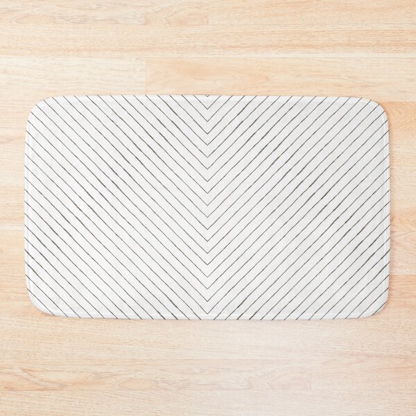 Item preview, Chevron Pencil Sketch Line Art - Snow + Earth designed and sold by Irene Estelle.