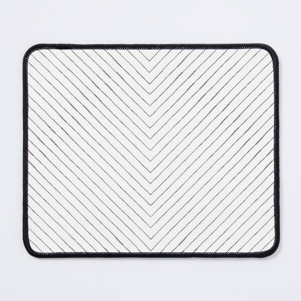 Item preview, Chevron Pencil Sketch Line Art - Snow + Slate designed and sold by Irene Estelle.