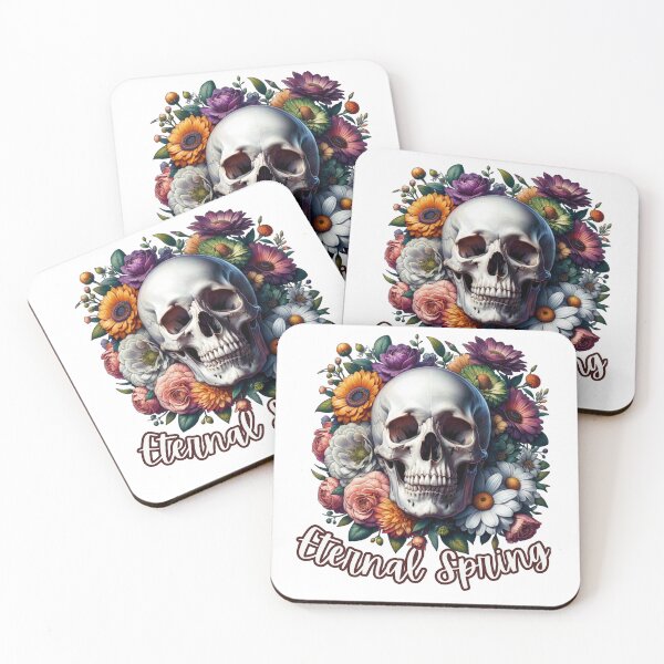 Item preview, Eternal Spring Dark Flora Skull with  Flowers designed and sold by kylmllr101684.