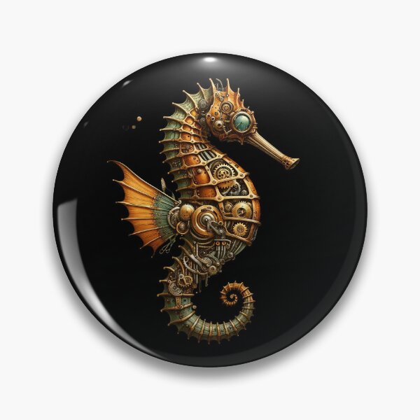 Item preview, Stunning Steampunk Seahorse Artwork designed and sold by SandbarTees.