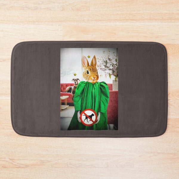 Item preview, Bunny Rabbit and Dog - 'Don't Look Behind You!' designed and sold by Nikki Fortuin Arts & Crafts.