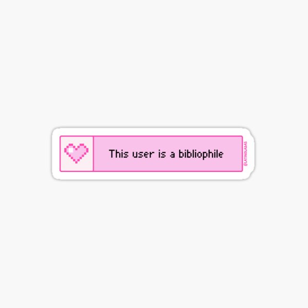 Artikel-Vorschau von Dieser Benutzer ist ein Bibliophiler / Pastellrosa Bücherwurm Kindle Aesthetic 8 Bit Pixel Heart, designt und verkauft von Latinoladas.