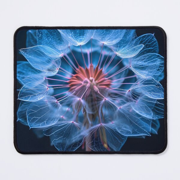 Item preview, Radiant Blue Flower with Glowing Edges designed and sold by Artessie.