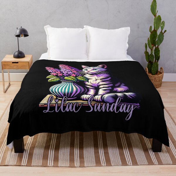Item preview, Lilac Sunday Cat - Mother's Day designed and sold by SeledineArt.