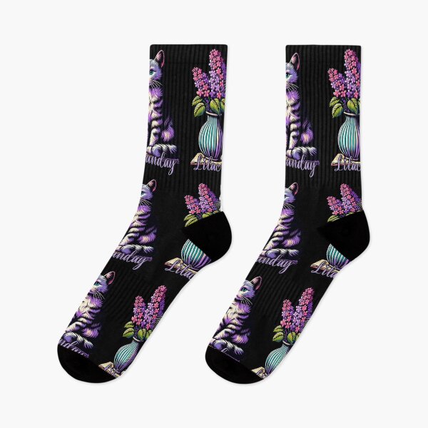 Item preview, Lilac Sunday Cat - Mother's Day designed and sold by SeledineArt.