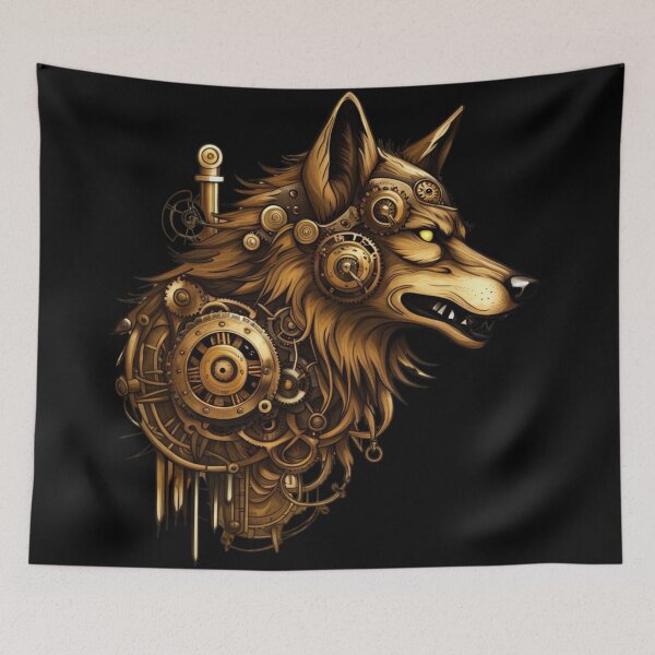 Item preview, Mechanical Howl: The Steampunk Wolf's designed and sold by NightshadeWolfs.