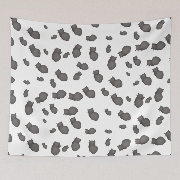 Item preview, Angy cat pattern - cinza designed and sold by Leeh-designs.