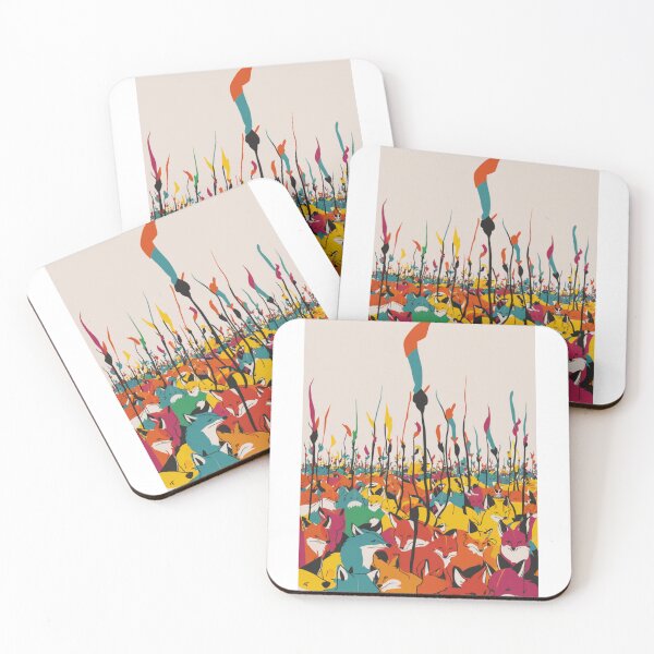 Item preview, Colorful foxes designed and sold by Colorful-Garden.