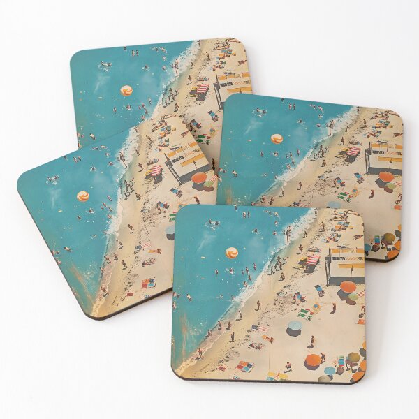 Item preview, Aerial Beach Day Retro designed and sold by era51studio.