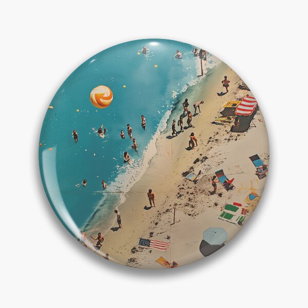 Item preview, Aerial Beach Day Retro designed and sold by era51studio.