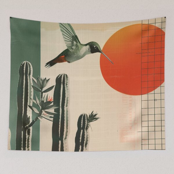 Item preview, Hummingbird Cactus Garden designed and sold by era51studio.