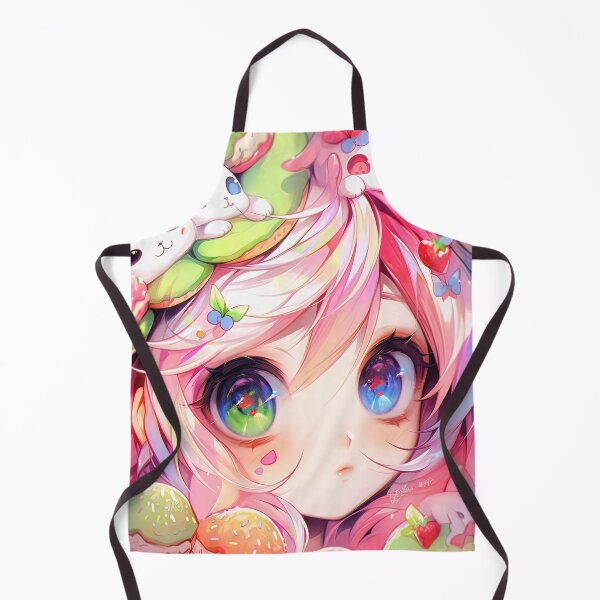 Item preview, Whimsical Bunny Sundae Anime Girl designed and sold by bubblegoth.