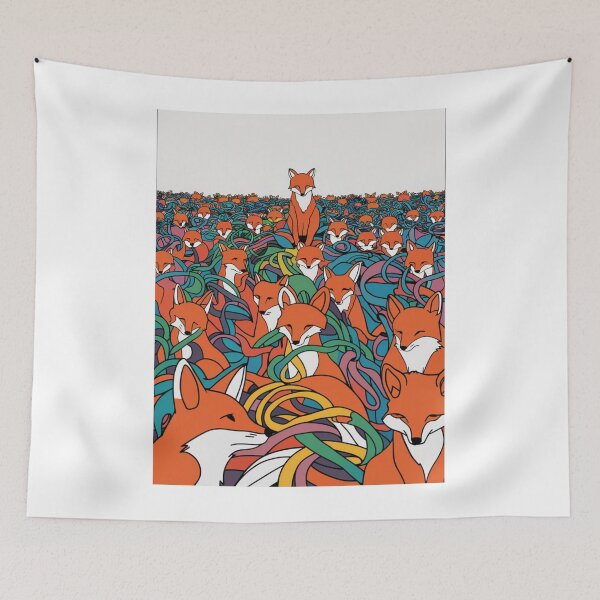 Item preview, Colorful foxes designed and sold by Colorful-Garden.