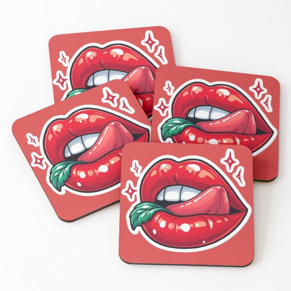Item preview, Red Lips Glamour: Lipstick Sticker Design designed and sold by StickerStudio27.