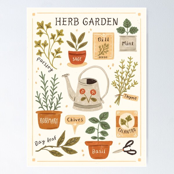 herb-garden-poster-for-sale-by-ohjessmarie-redbubble