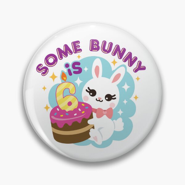 Item preview, Some Bunny Is 6 Cute 6th Birthday Rabbit designed and sold by jaygo.