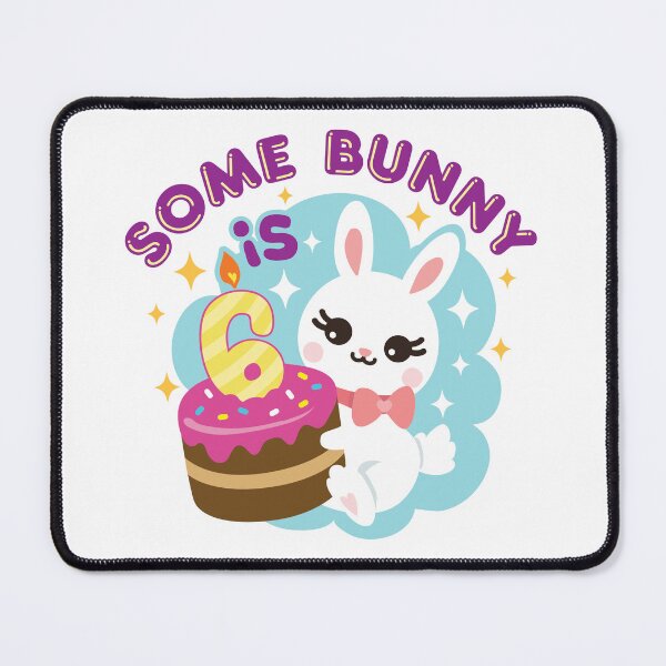 Item preview, Some Bunny Is 6 Cute 6th Birthday Rabbit designed and sold by jaygo.