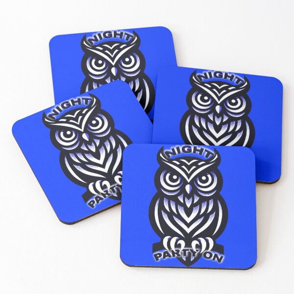 Item preview, Badge Style Party On Night Owl - Rave Energy Design designed and sold by leyfinder.