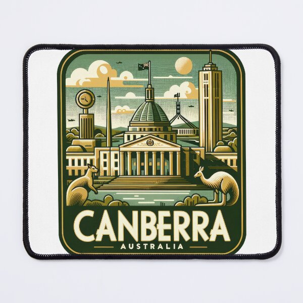 Item preview, Vintage Canberra Travel Sticker - Retro Australia Travel Reminder designed and sold by pod24.