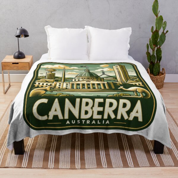 Item preview, Vintage Canberra Travel Sticker - Retro Australia Travel Reminder designed and sold by pod24.