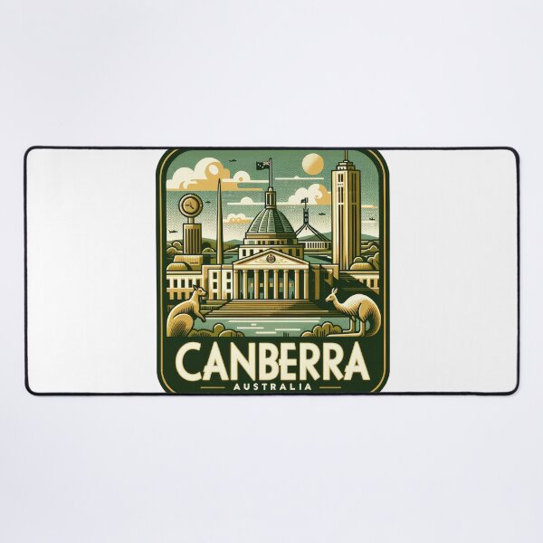 Item preview, Vintage Canberra Travel Sticker - Retro Australia Travel Reminder designed and sold by pod24.
