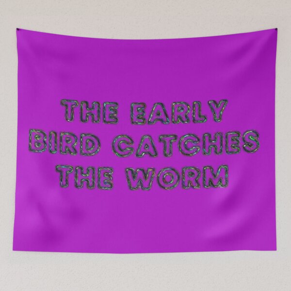 Item preview, The early bird catches the worm designed and sold by designmari.