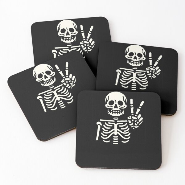 Item preview, Skeleton Making Peace Sign - Cool and Unique Image Design for Products designed and sold by Gatsbird Design.