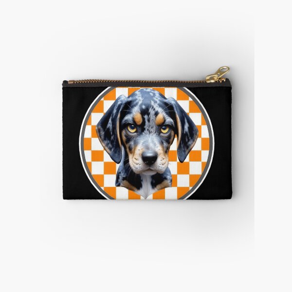 Item preview, Angry Bluetick Coonhound Framed with Checkboard designed and sold by Pickle Wicked Designs.