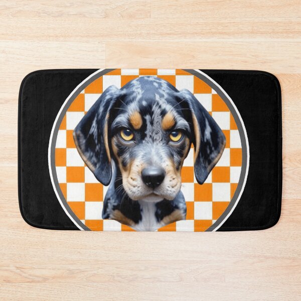 Item preview, Angry Bluetick Coonhound Framed with Checkboard designed and sold by Pickle Wicked Designs.