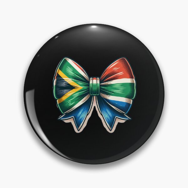 Item preview, South African Flag bow South Africa girl bow flag designed and sold by Huesoffun.
