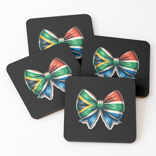 Item preview, South African Flag bow South Africa girl bow flag designed and sold by Huesoffun.