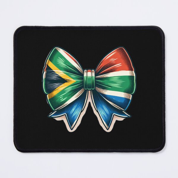 Item preview, South African Flag bow South Africa girl bow flag designed and sold by Huesoffun.