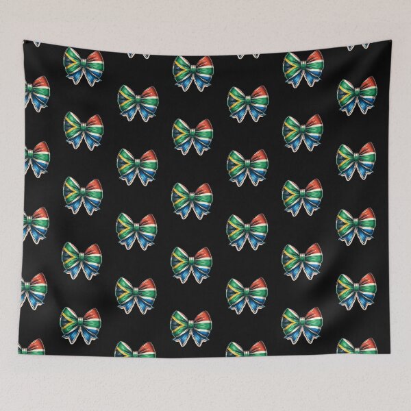 Item preview, South African Flag bow South Africa girl bow flag designed and sold by Huesoffun.