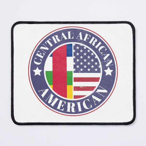 Item preview, Proud Central African-American Badge - Central African Republic Flag designed and sold by chrisrivait.