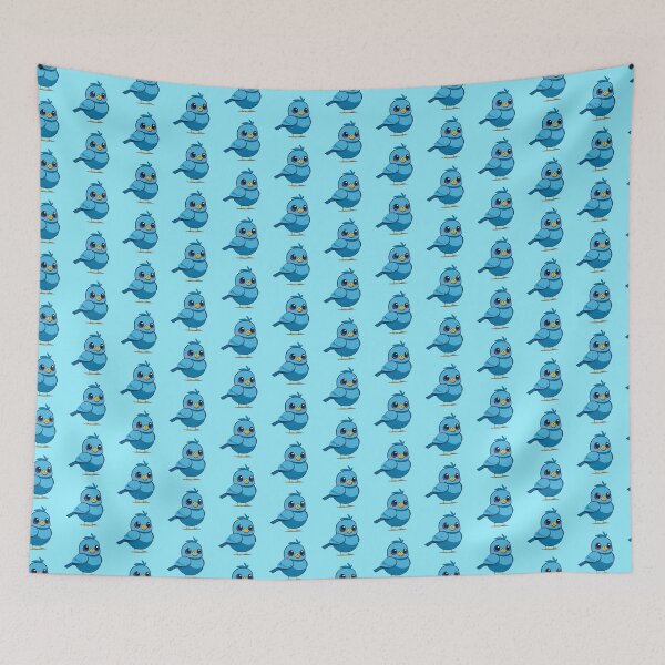 Item preview, Adorable Blue Bird Happy designed and sold by ArtPuffen.