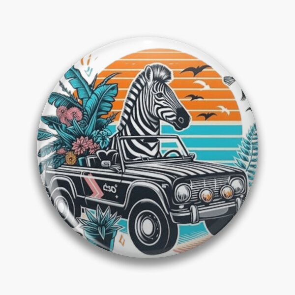 Item preview, Cute zebra in a car designed and sold by Culmika.