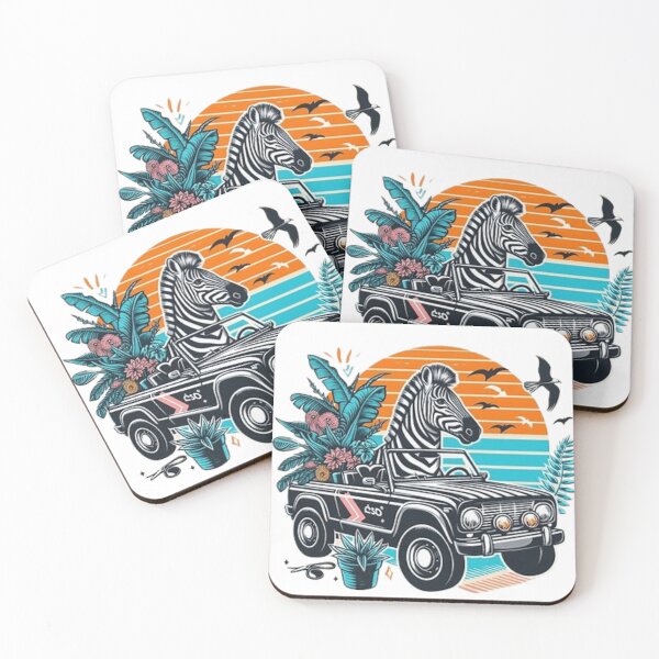 Item preview, Cute zebra in a car designed and sold by Culmika.