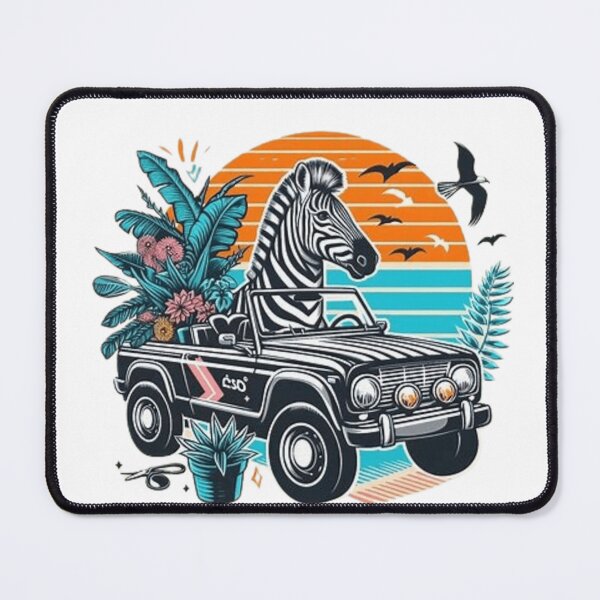 Item preview, Cute zebra in a car designed and sold by Culmika.