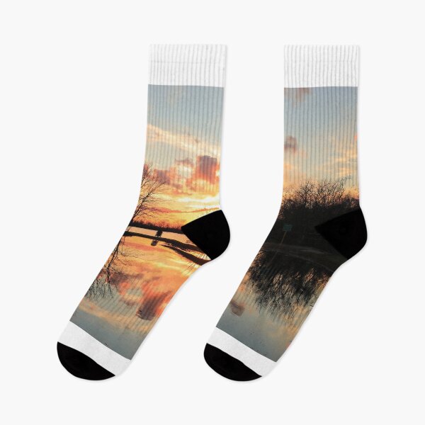 Item preview, Flood water sunset designed and sold by zumi.