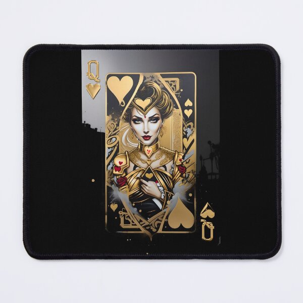 Item preview, Queen of Hearts #2 in Gold on Black designed and sold by Serge Averbukh Art Studio.