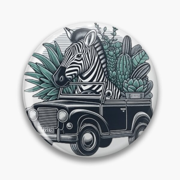 Item preview, Cute zebra in a car designed and sold by Culmika.