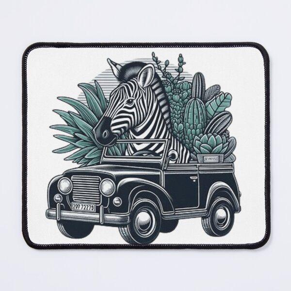 Item preview, Cute zebra in a car designed and sold by Culmika.