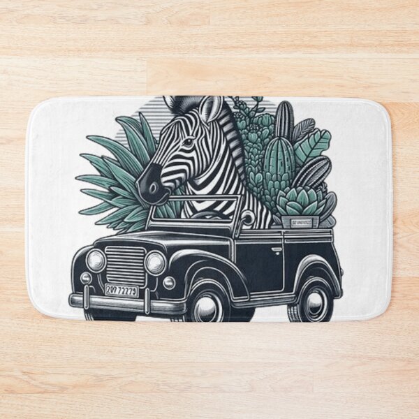 Item preview, Cute zebra in a car designed and sold by Culmika.
