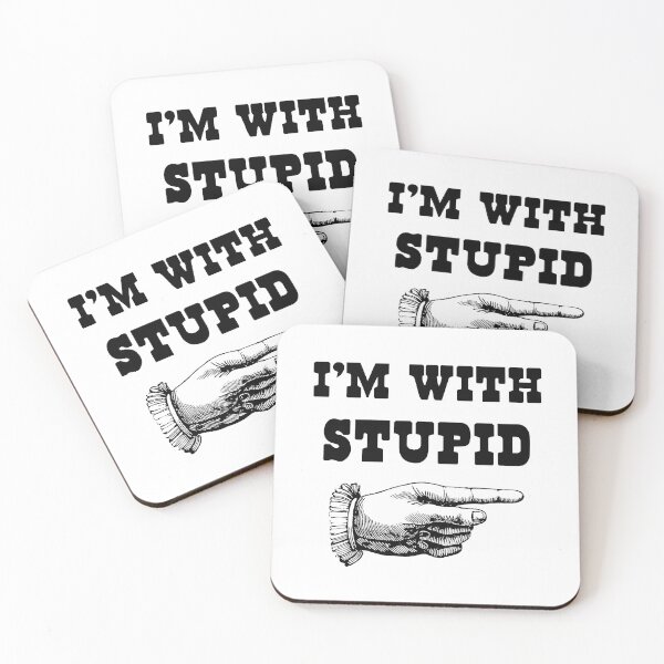 Item preview, I'm With Stupid designed and sold by Hoorahville.
