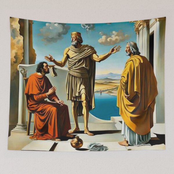 Item preview, Philip of Macedon interviews Aristotle designed and sold by George Hutton Hunter.