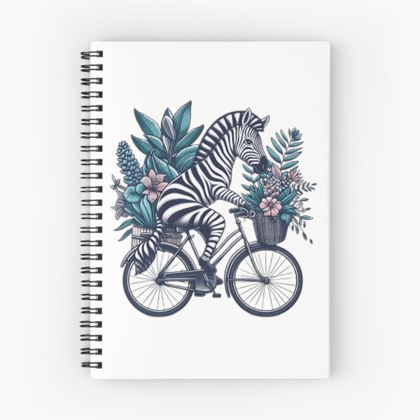 Item preview, Cute zebra on a bicycle  designed and sold by Culmika.