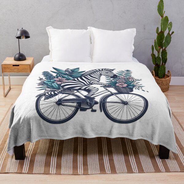 Item preview, Cute zebra on a bicycle  designed and sold by Culmika.