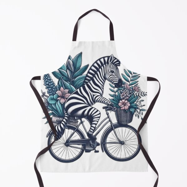 Item preview, Cute zebra on a bicycle  designed and sold by Culmika.
